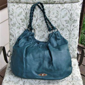 ELLIOTT LUCCA teal green HOBO TOTE BAG work travel